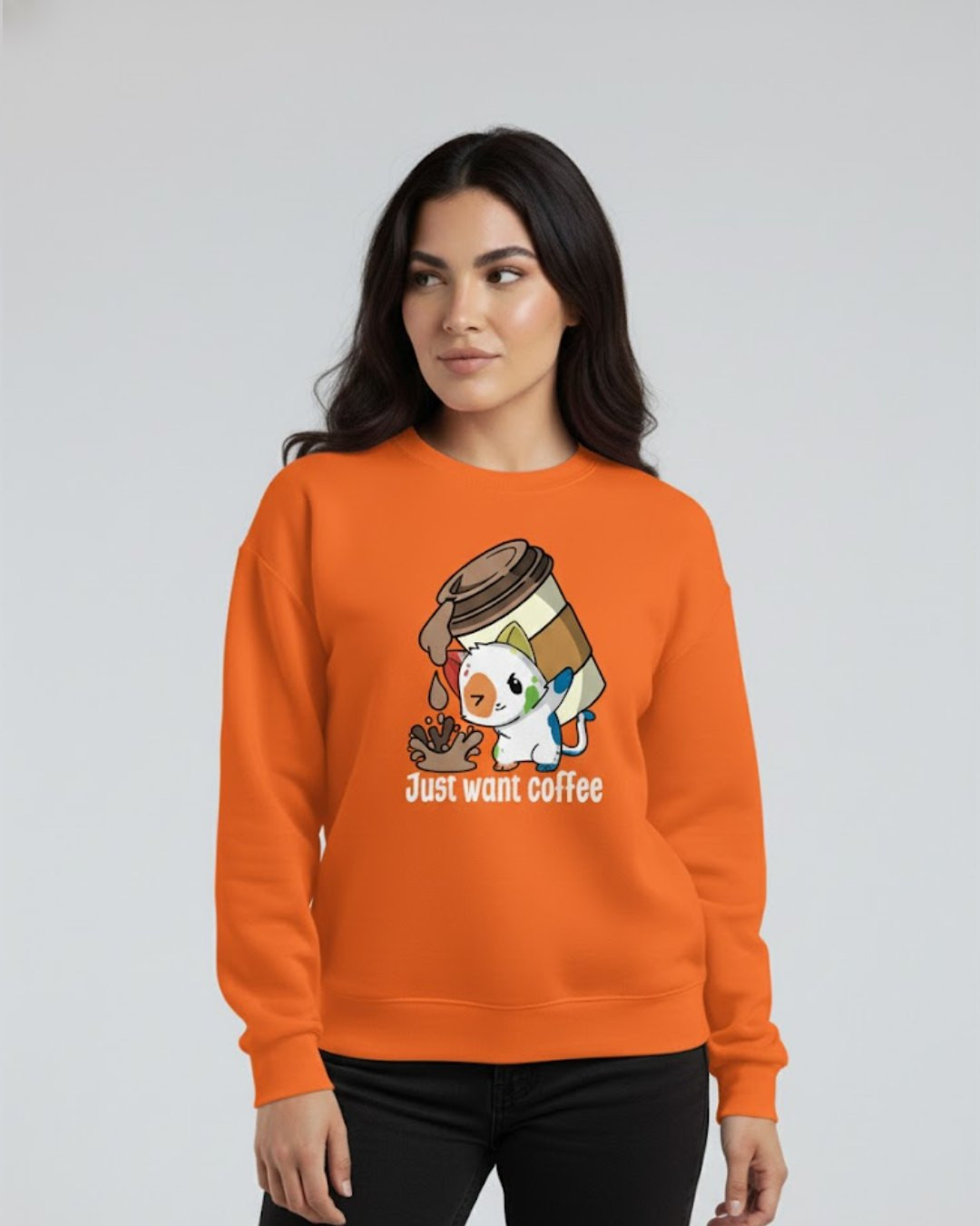 Just Want Coffee - Sweatshirt Winters