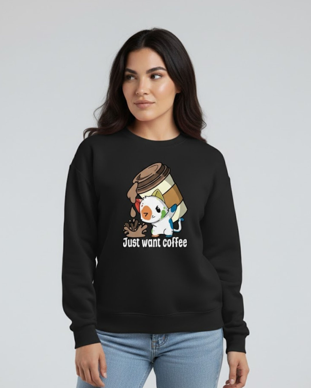 Just Want Coffee - Sweatshirt Winters