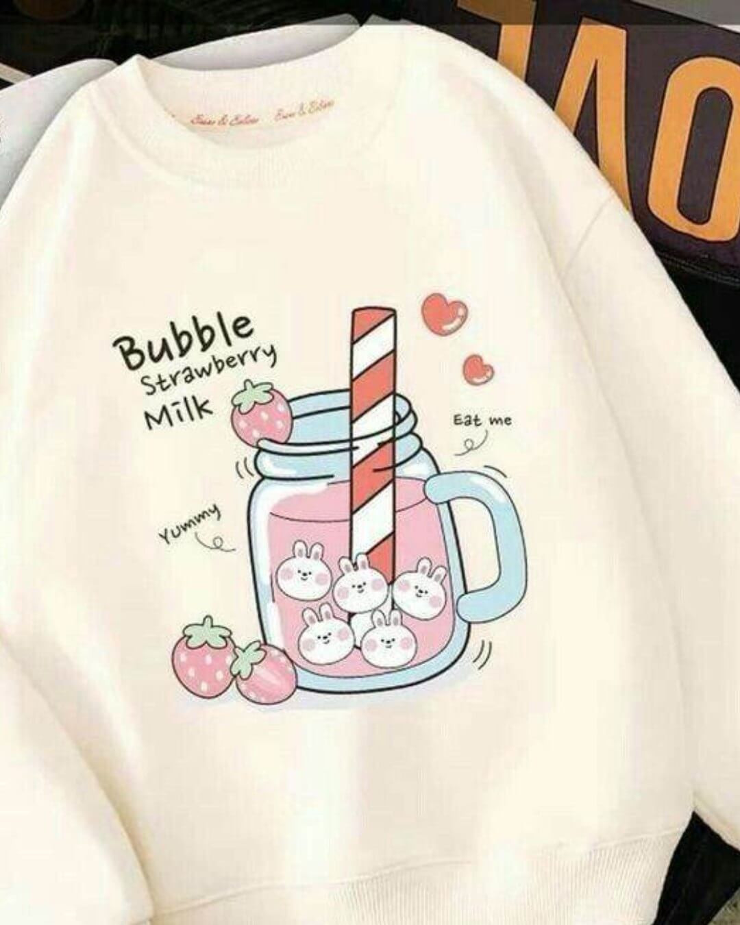 Bubble Strawberry Milk - Sweatshirt Winters
