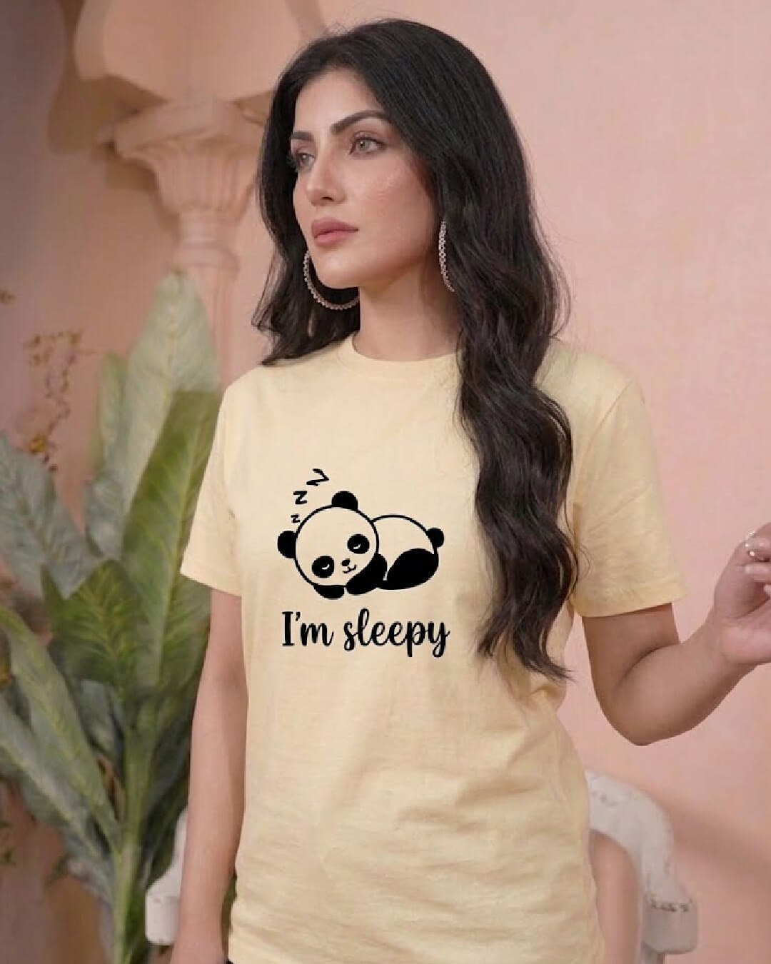 Sleepy Panda Minimal Relax Fit T-Shirt